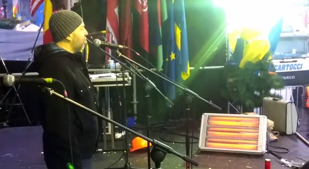 Ігор Дідковський на сцені Майдану-2013