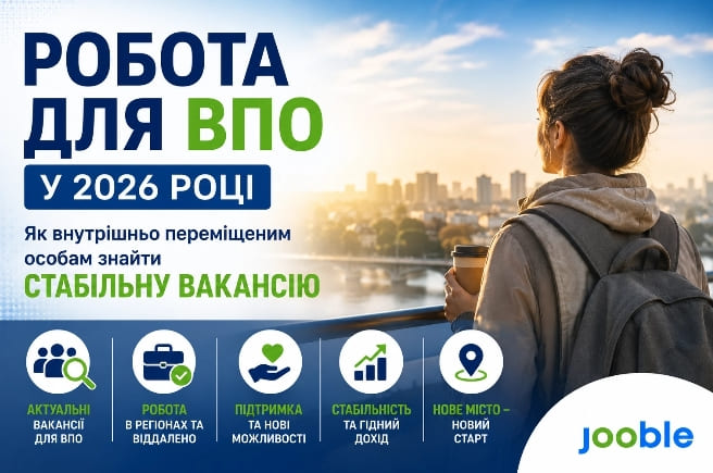 Робота для ВПО у 2026 році: як внутрішньо переміщеним особам знайти стабільну вакансію
