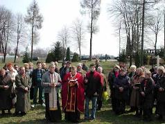 Панахида на могилі жертв масового вбивства в Малковичах біля Перемишля