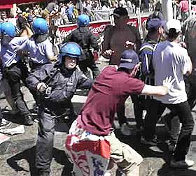 Побоїще в центрі Будапешта: Ференцварош проти Міллуола