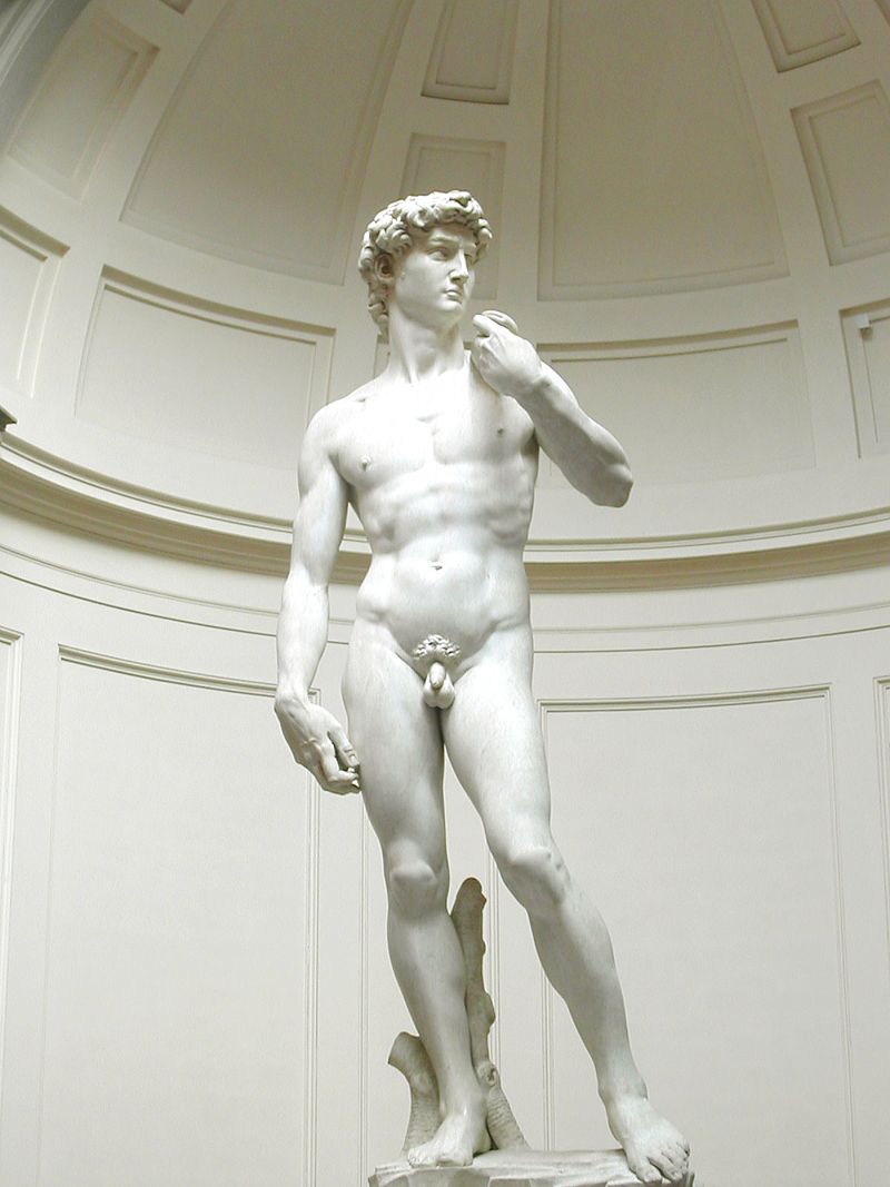 Давид (Мікеланджело, мармур, 1501–1504. Флоренція). 