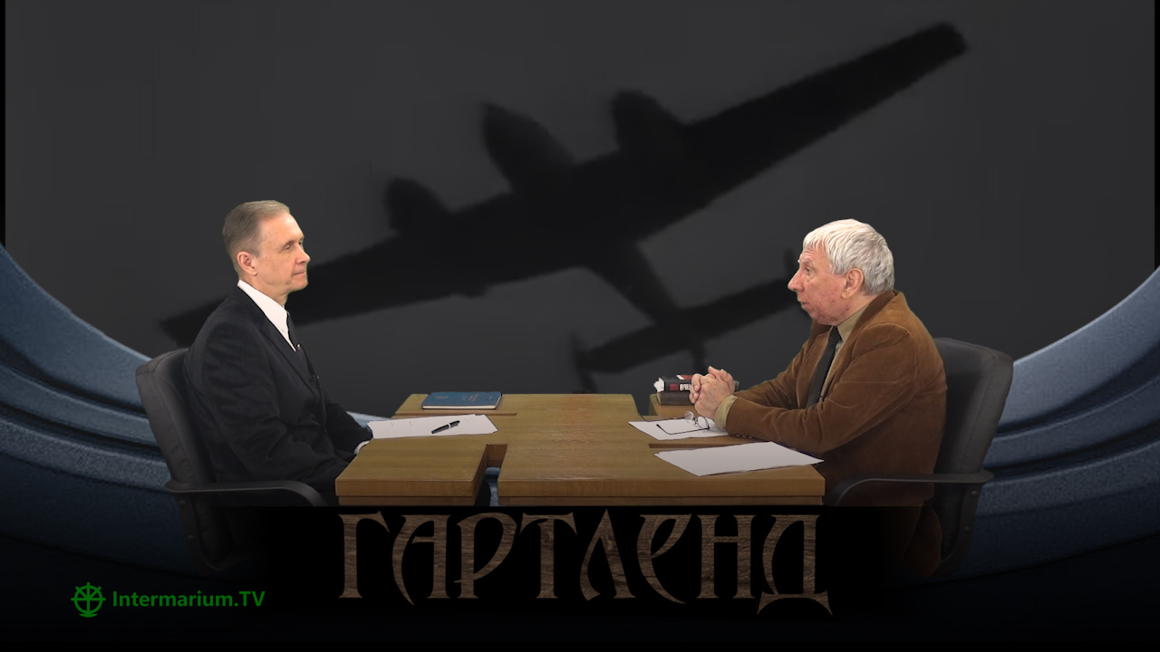 Ігор Каганець і Володимир Федько в студії Intermarium.TV під час запису програми про Рудольфа Гесса