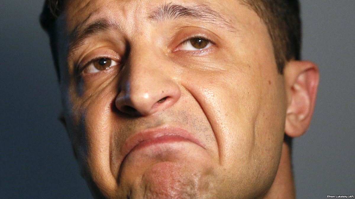 Український комік і кандидат на посаду президента України Володимир Зеленський під час інтерв’ю агентству Associated Press. Київ, 6 лютого 2019 року (фото з сайту radiosvoboda.org)