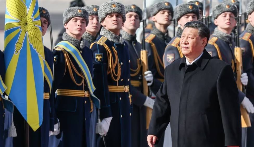 Сі Цзіньпін після прибуття до Москви, 20 березня 2023 року