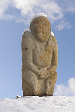 Половецька баба - скульптурний спогад про першопредка, IX-XIII ст. (Парк-музей половецьких баб (Луганськ)