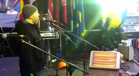Ігор Дідковський на сцені Майдану-2013