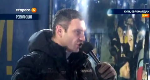 Віталій Кличко, Майдан, 22.01.2014