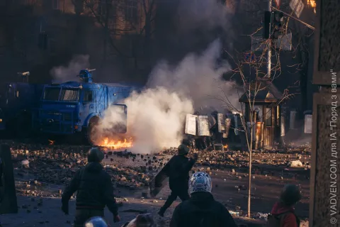 Бої на Інститутській 18 лютого 2014 р. 