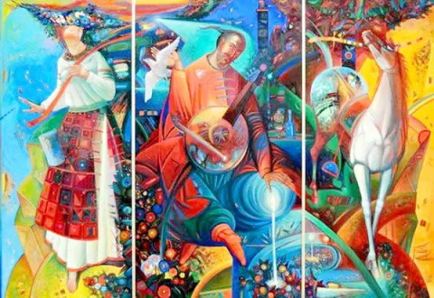 Козак Мамай. Художник Орест Скоп