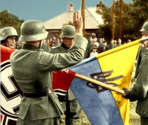 Присяга вояків Українського Визвольного Війська. Міус-фронт, 1943, Донбас.