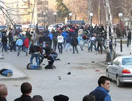Масові сутички в Левені