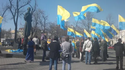 Збір у Києві під пам'ятником Г. Сковороді