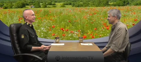 Ігор Каганець і Володимир Щербина в студії Intermarium.TV 