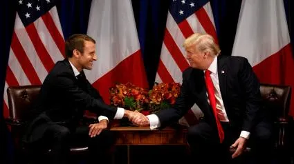 Президенти Макрон і Трамп franceinfo avec AFP – France Télévisions