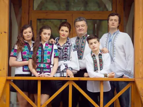 Петро Порошенко з сім’єю