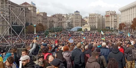 Майдан, Київ, 6 жовтня 2010, 12:20 (фото – Володимир Щербина, НО)