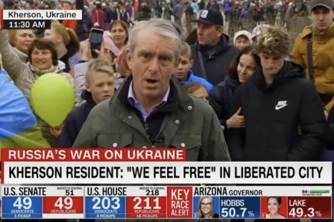  Міжнародні журналісти зацікавлені показувати події в Україні – скріншот з відео