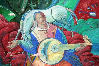Козак Мамай (фрагмент). Художник Орест Скоп 