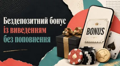Бездепозитний бонус із виведенням без поповнення