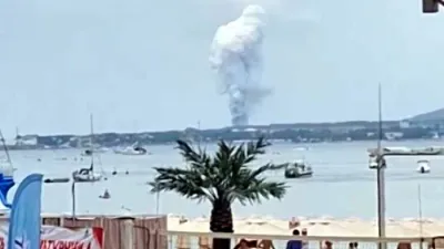 Кадр с місця події. Скріншот відео місцевих