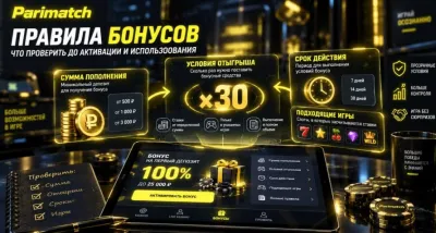 Правила бонусов в Париматч перед активацией и использованием