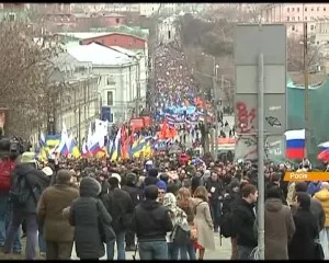На марш за Україну вийшли більше 50 тисяч москвичів (відео) 