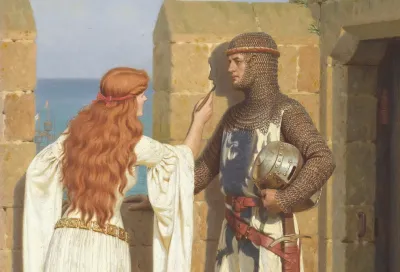 «Тінь» (фрагмент) – художник Едмунд Блер Лейтон (Edmund Blair Leighton, 1852–1922)