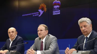 Рабінович, Медведчук і Бойко на дружній зустрічі з росіянами в Москві