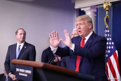 Президент Трамп на щоденному брифінгу з коронавірусу 3 квітня 2020 року 