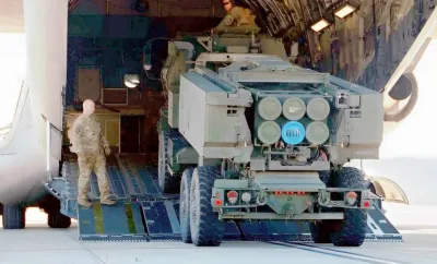  HIMARS на літаку C-17 Globemaster III, 27 січня 2022 року. 