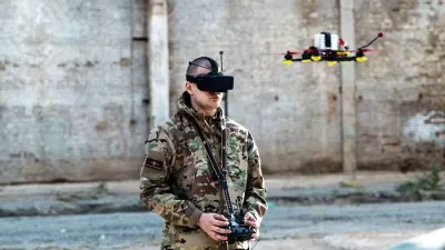 Український військовий у центрі підготовки операторів дронів "Kill House"