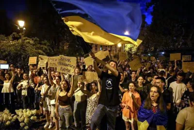 Демонстрація проти закону про антикорупційні органи в Києві, 22 липня