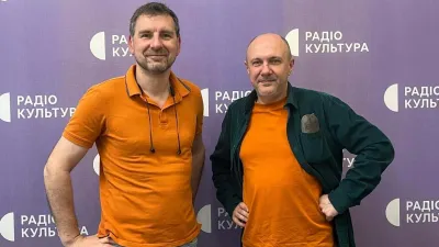 Вадим Карп’як та Олег Криштопа у студії Радіо Культура