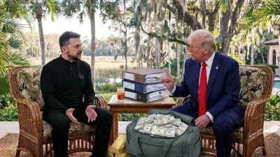 Дональд Трамп і Володимир Зеленський 