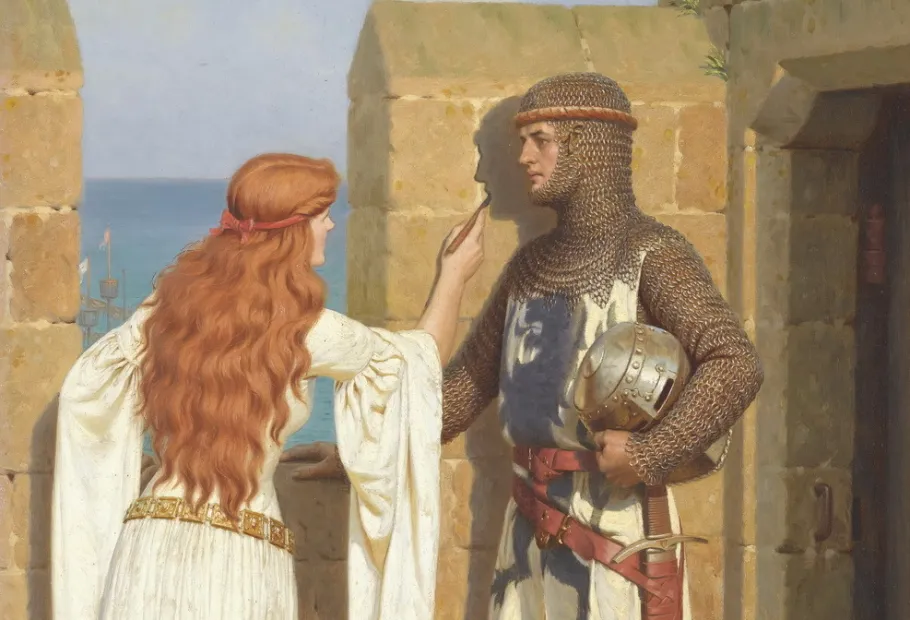 «Тінь» (фрагмент) – художник Едмунд Блер Лейтон (Edmund Blair Leighton, 1852–1922)