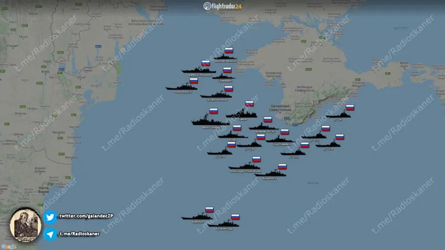 Російський флот у морі