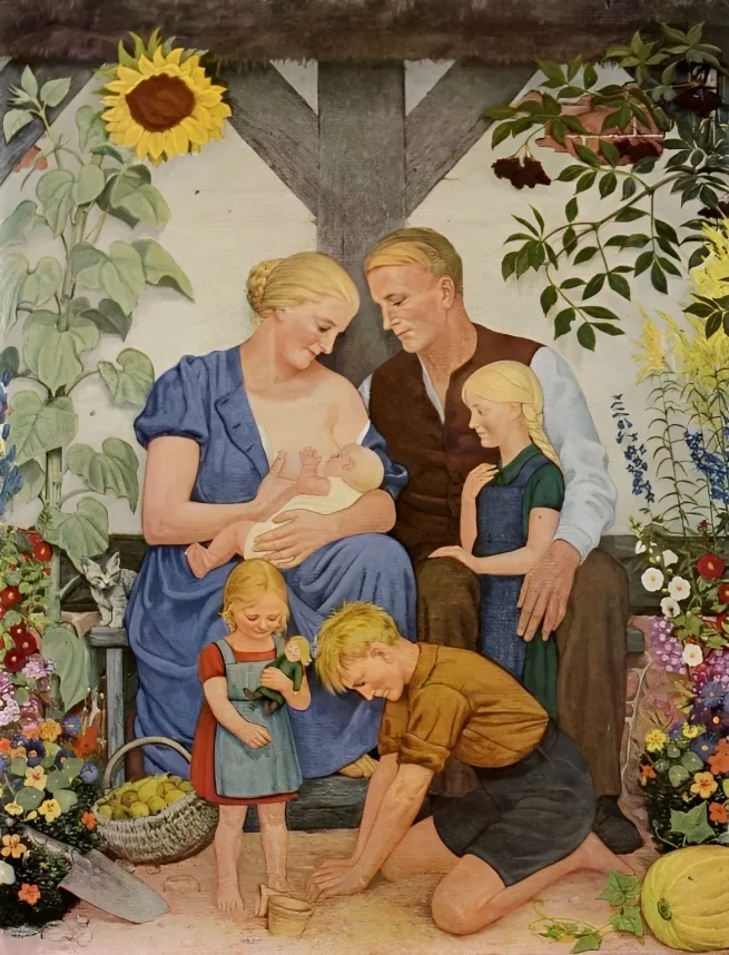Арійська сім’я. Художник Вольфганг Вільріх. 